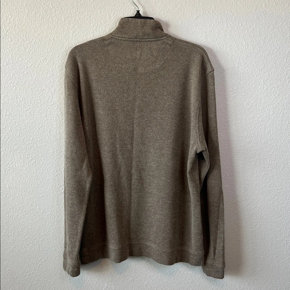 Ted Baker Quarter Zip Sweater Beige Size XL Tall